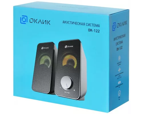 Акустическая система OKLICK OK-122 2.0 черный