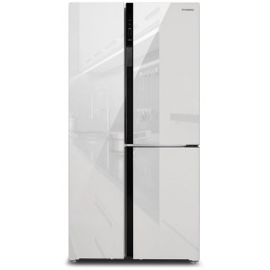 Холодильник HYUNDAI CS6073FV белый/стекло (SBS [3х дв.], FNF, инвертор)