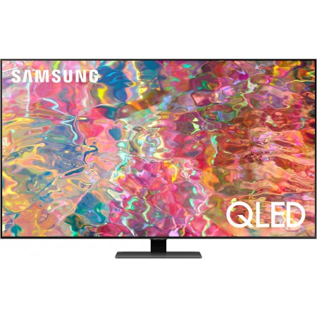 Телевизор Samsung QE55Q80BAU темно-серебристый 