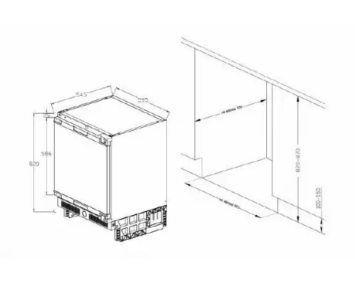 Встраиваемый холодильник Graude FK 80.1