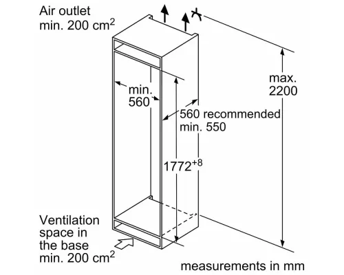 Встраиваемый холодильник SIEMENS KI87VVS30M