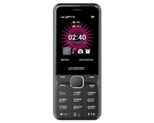 Телефон DIGMA A241 Linx 32Mb черный