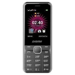 Телефон DIGMA A241 Linx 32Mb черный