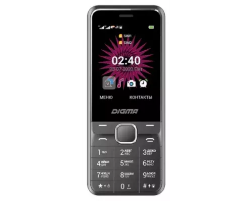Мобильный телефон DIGMA A241 Linx 32Mb черный