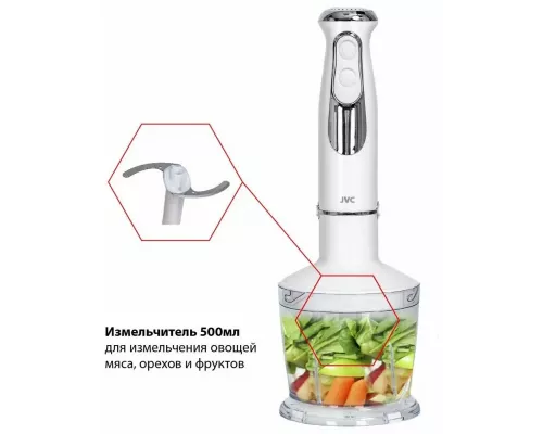Блендер JVC JK-HB5122 белый/сталь