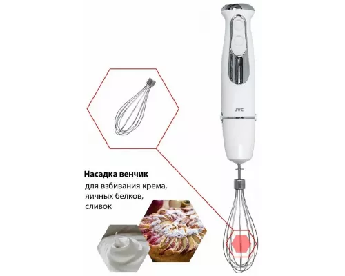 Блендер JVC JK-HB5122 белый/сталь