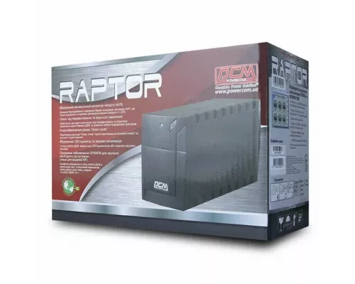 ИБП POWERCOM Raptor RPT-800A EURO 480Вт 800ВА черный