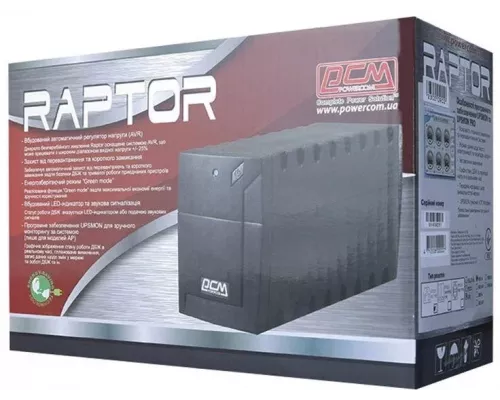 ИБП POWERCOM RPT-1000AP EURO USB 600Вт 1000ВА