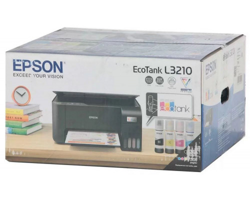 МФУ струйный Epson L3210 A4 USB черный