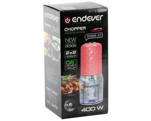 Измельчитель Endever Sigma-61 розовый Измельчитель Endever Sigma-61 розовый