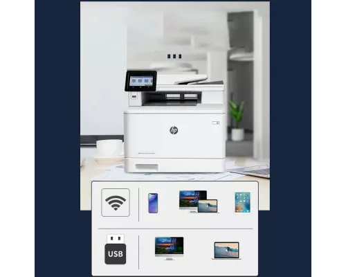 МФУ лазерное HP Color LaserJet Pro M479fnw (W1A78A) белый/черный