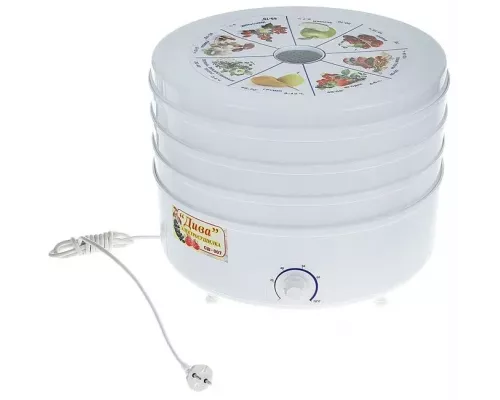 Сушилка для овощей и фруктов Ротор Дива СШ-007 белый