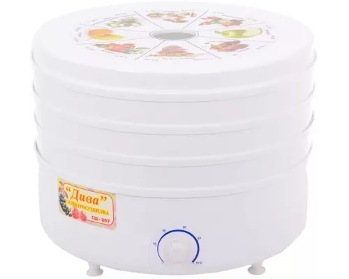 Сушилка для овощей и фруктов Ротор Дива СШ-007 белый