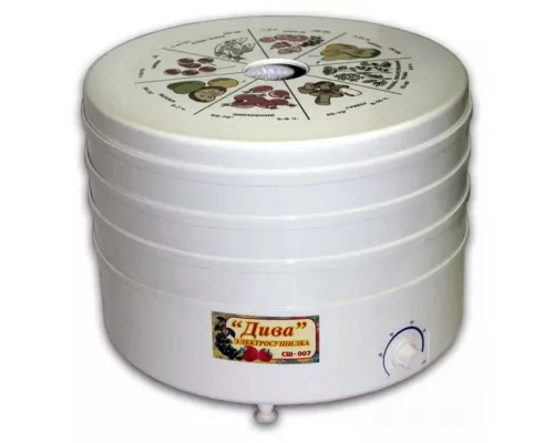 Сушилка для овощей и фруктов Ротор Дива СШ-007 белый