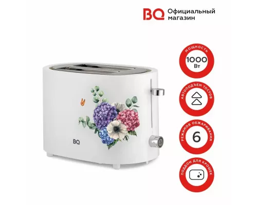 Тостер BQ T1003 White-Flowers