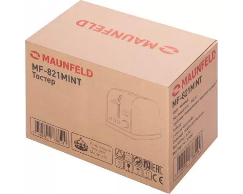 Тостер MAUNFELD MF-821MINT зеленый