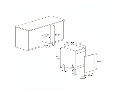 Встраиваемая посудомоечная машина Beko BDIS15021