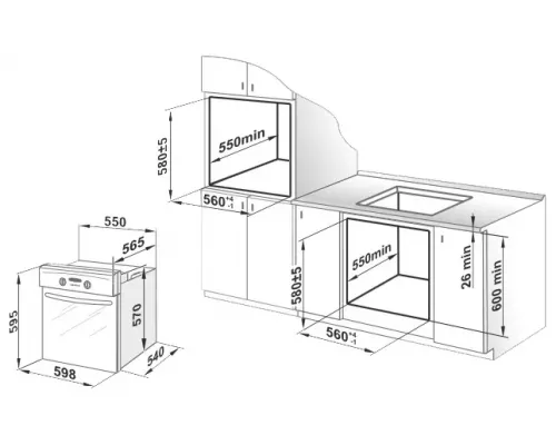 Духовой шкаф GEFEST ЭДВ ДА 602-02 К82 белый