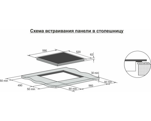 Варочная поверхность DARINA PL EI 305 B