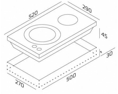 Варочная поверхность DARINA 1T2 C 524 Х1