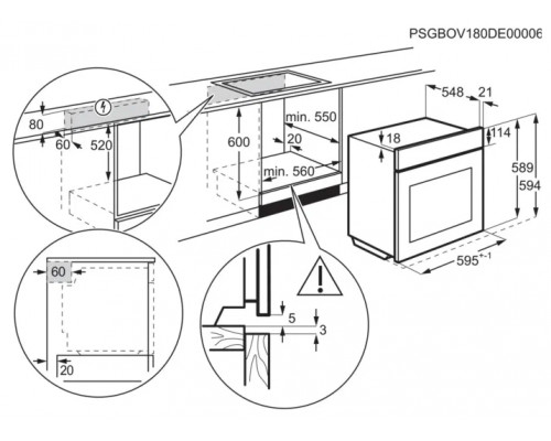 Духовой шкаф ELECTROLUX/ EOF4P56X