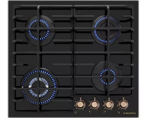 Варочная поверхность MAUNFELD EGHG.64.63CB.R/G черный/бронза