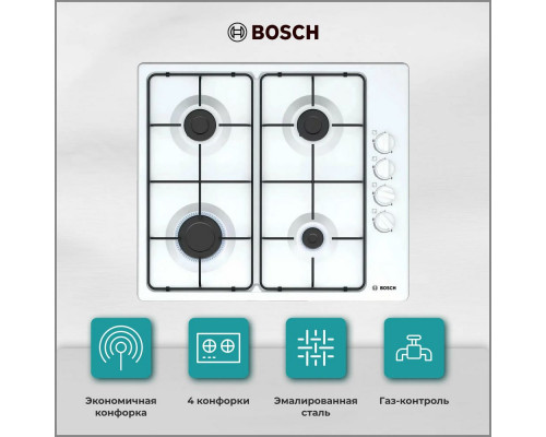 Варочная поверхность Bosch PBP6C2B82O белый