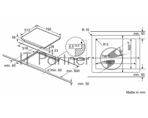 Варочная поверхность Bosch PXE801DC1E черный