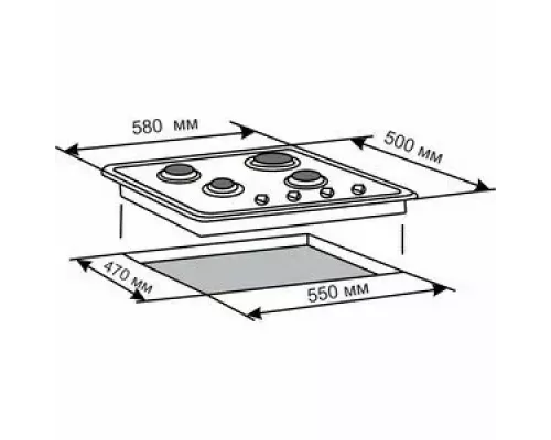 Варочная поверхность De Luxe GG4_750229F-060