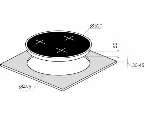 Варочная поверхность MAUNFELD EGHG.43.23CB/G