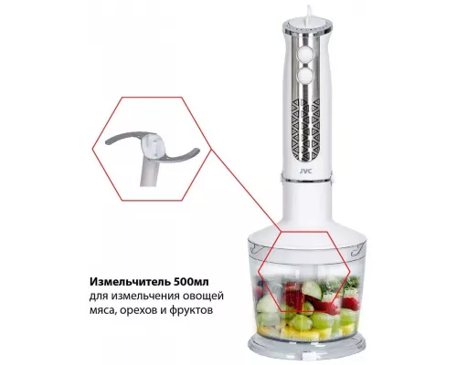 Блендер JVC JK-HB5036 белый/сталь