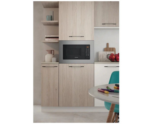 Микроволновая печь Indesit MWI 120 GX серебристый/черный (встраиваемая)