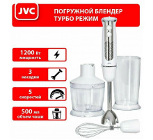 Блендер погружной JVC JK-HB5036 белый/сталь