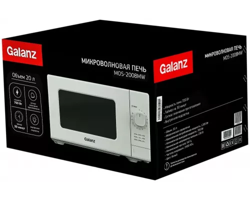 Микроволновая печь Galanz MOS-2008MW белый