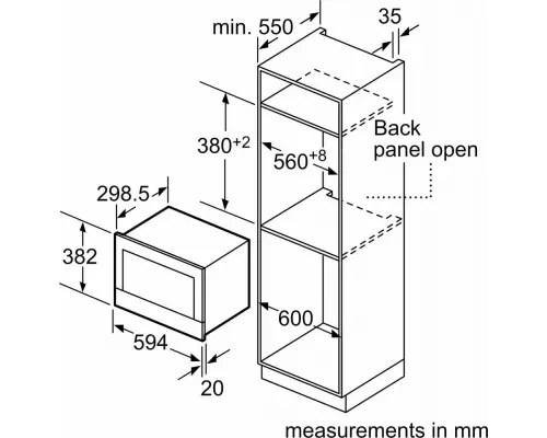 Встраиваемая микроволновая печь Siemens BE634LGS1M