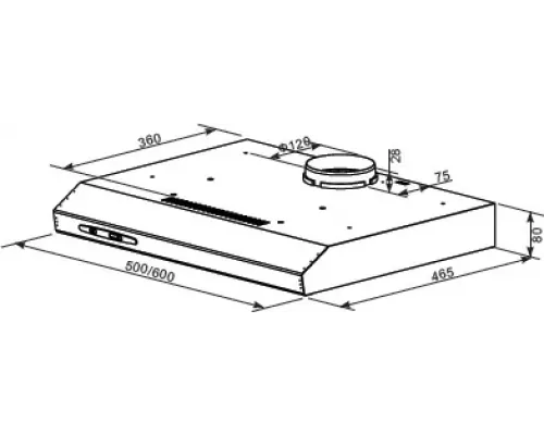 Вытяжка HOMSair HORIZONTAL 60 Белый
