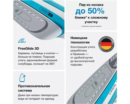 Утюг Braun SI5006BL белый/голубой