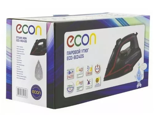 Утюг ECON ECO-BI2405 черный/красный