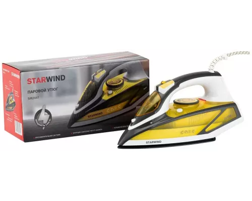 Утюг StarWind SIR2447 желтый/серый