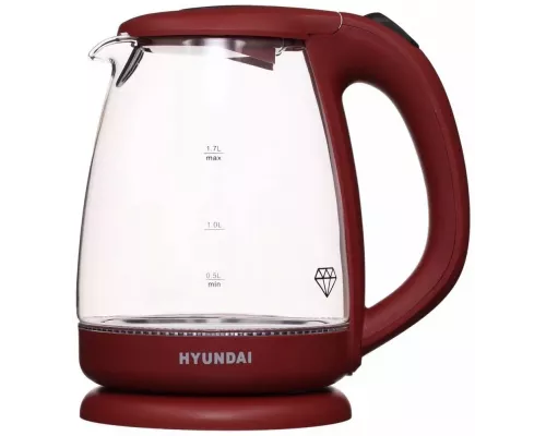 Чайник Hyundai HYK-G1002 бордовый