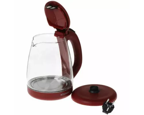 Чайник Hyundai HYK-G1002 бордовый