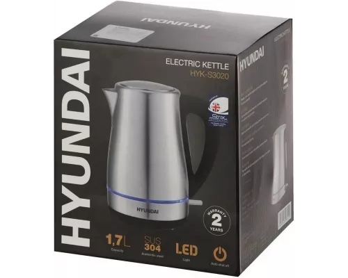 Чайник Hyundai HYK-S3020 серебристый