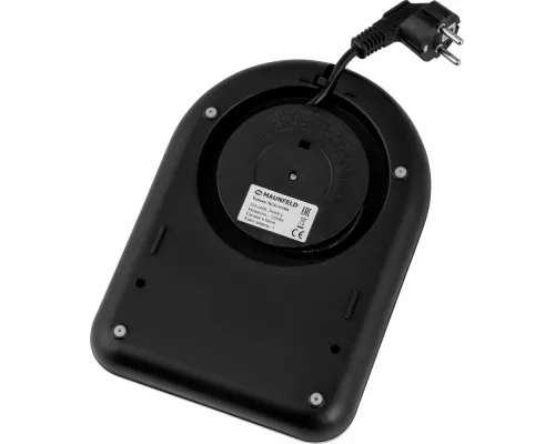 Чайник MAUNFELD MGK-614BK серебристый/черный стекло