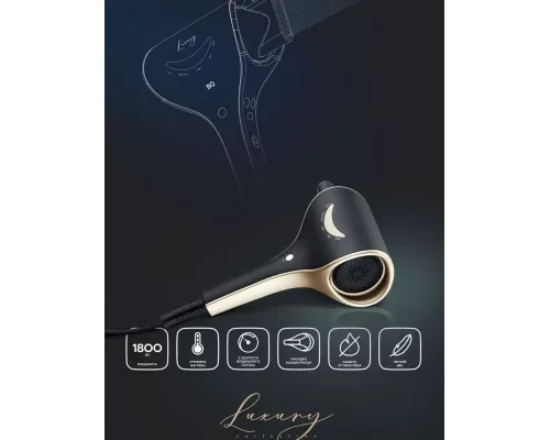 Фен BQ HD1211M Black-Gold