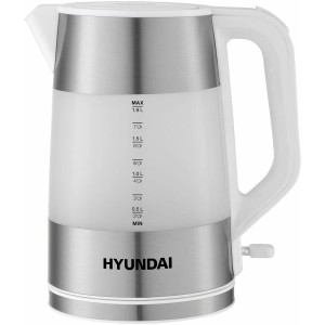 Чайник HYUNDAI HYK-P4025 белый/серебристый