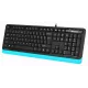 Клавиатура A4Tech Fstyler FKS10 черный/синий