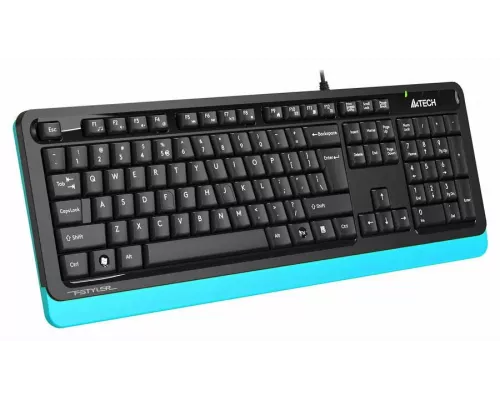 Клавиатура A4Tech Fstyler FKS10 черный/синий