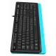 Клавиатура A4Tech Fstyler FKS10 черный/синий