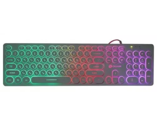 Клавиатура OKLICK 420MRL черный USB