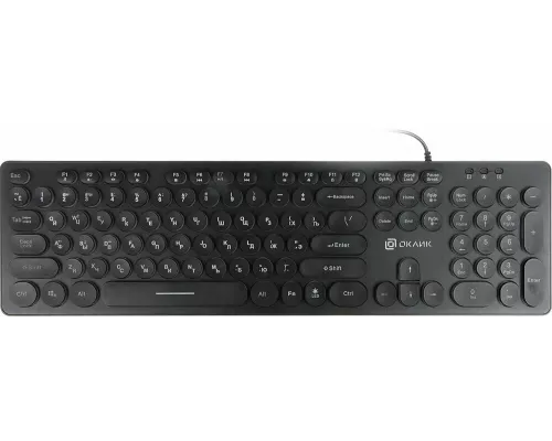 Клавиатура OKLICK 420MRL черный USB